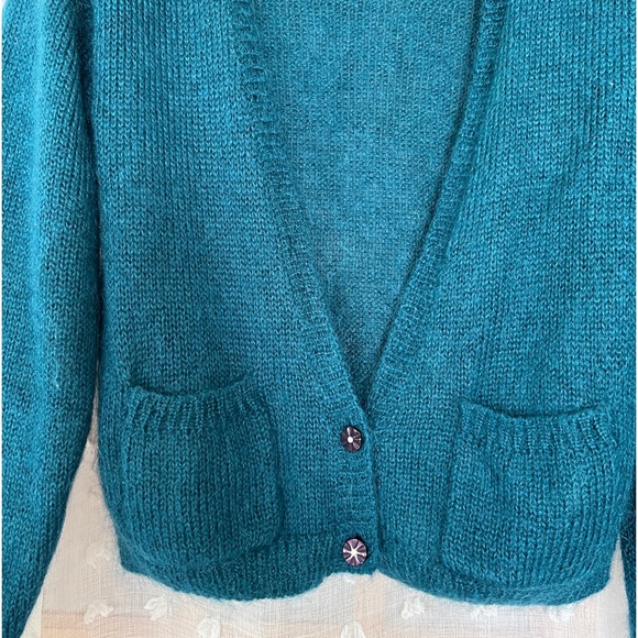 Vintage mohair mix cardigan - Picture 2 of 7